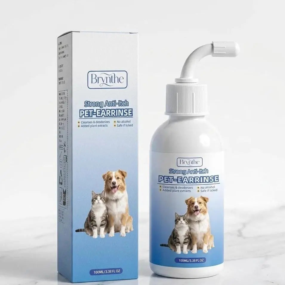 Gentle & Odor-Free Ear Wash for Happy Dogs & Cats