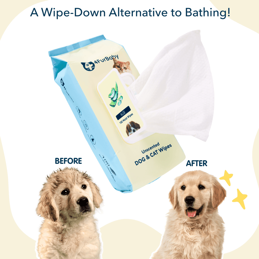 Plant-Based Dog & Cat Grooming Wipes – Gentle & Compostable Pet Wipes