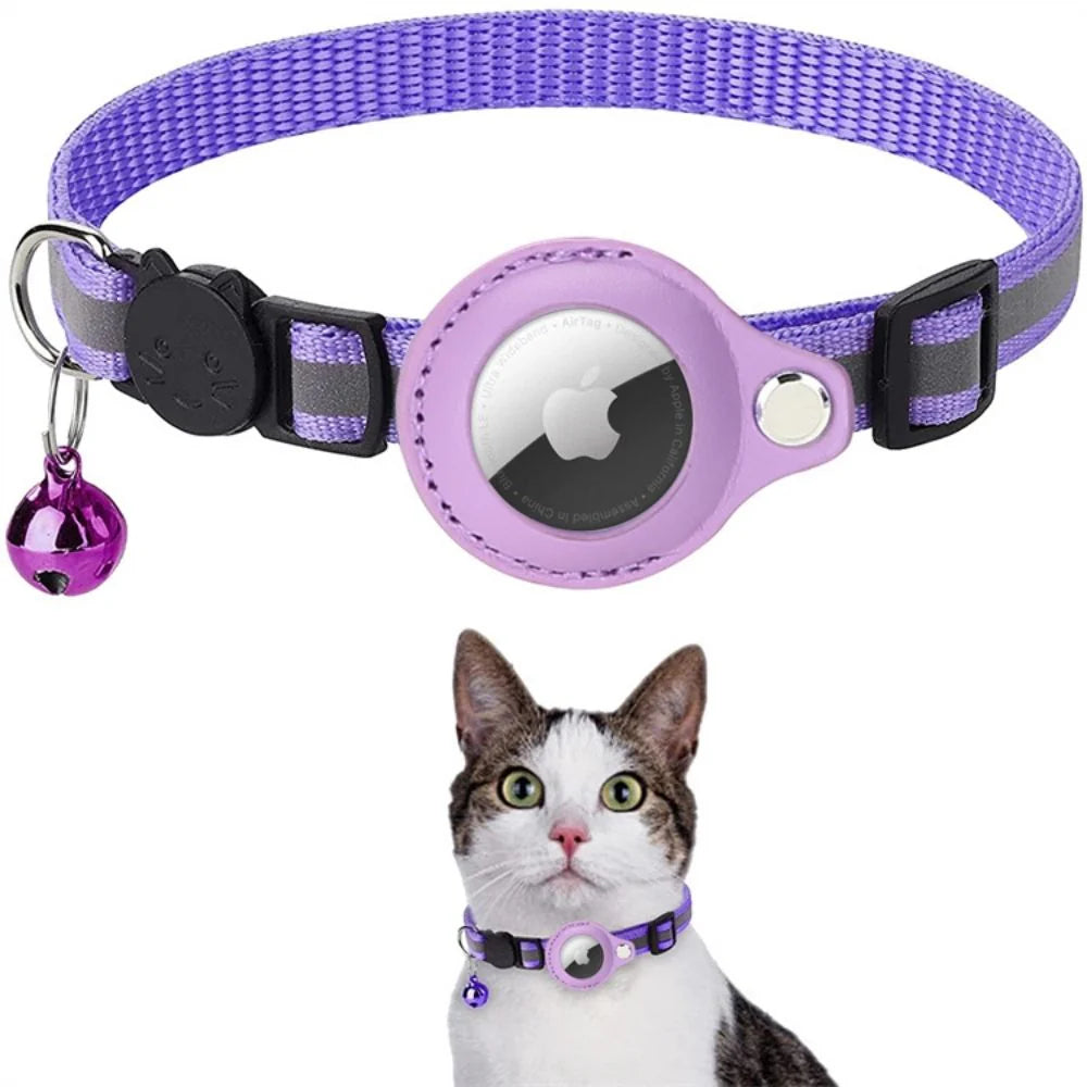 Ensure Your Cat's Safety with Our GPS Tracking Collar - Quick-Release Fastener & Reflective Design for Nighttime Visibility