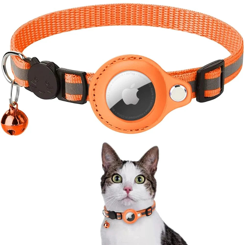 Ensure Your Cat's Safety with Our GPS Tracking Collar - Quick-Release Fastener & Reflective Design for Nighttime Visibility