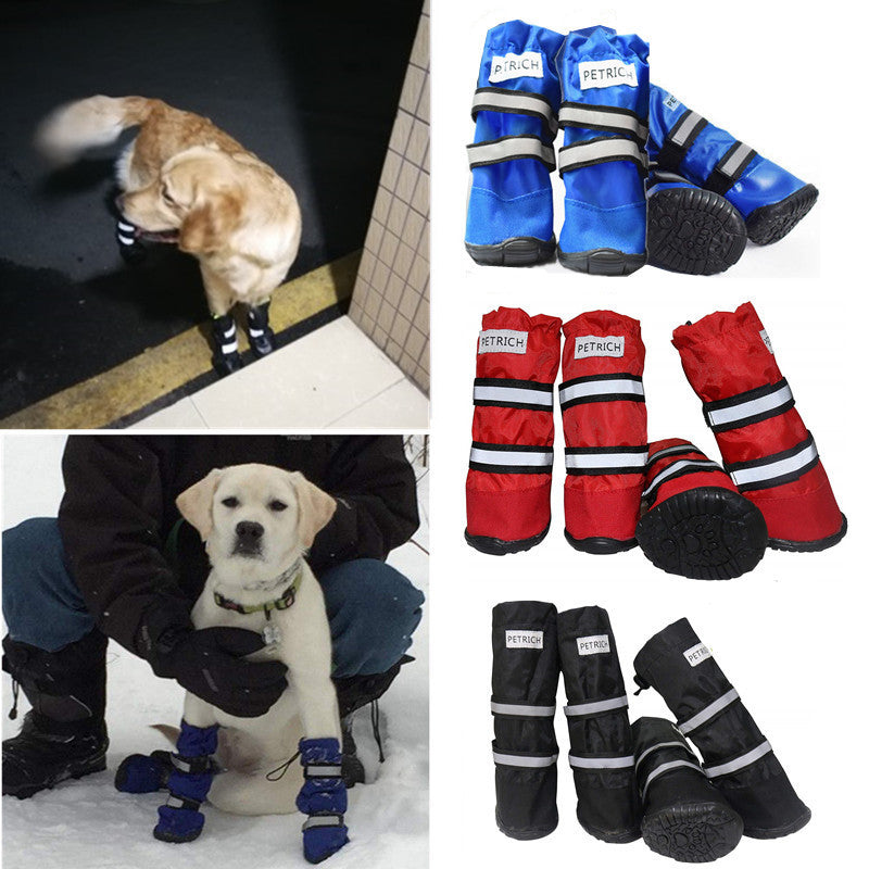 Waterproof Dog Boots, Set of 4