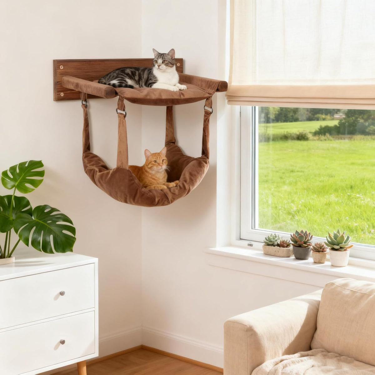 Wood Cat Climbing Frame