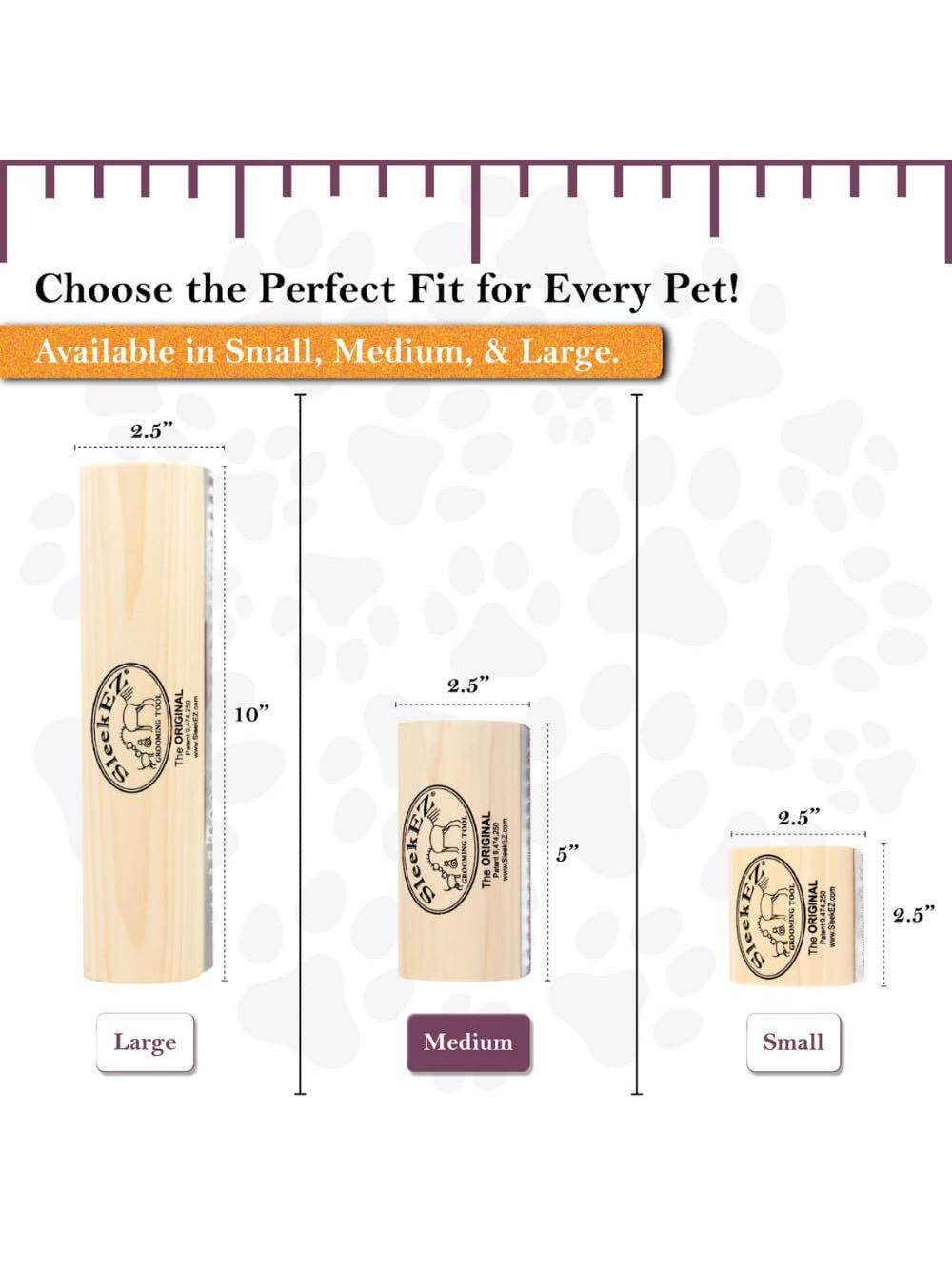 Solid Wood Pet Grooming Brush for Dogs, Cats & Horses