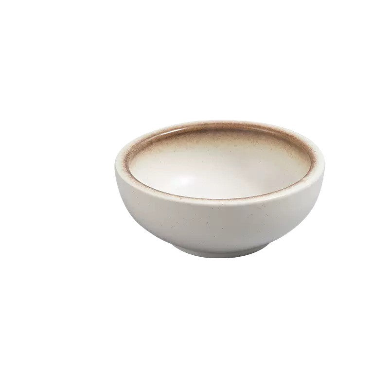 Elevated Ceramic Pet Feeding Bowl with Wooden Stand