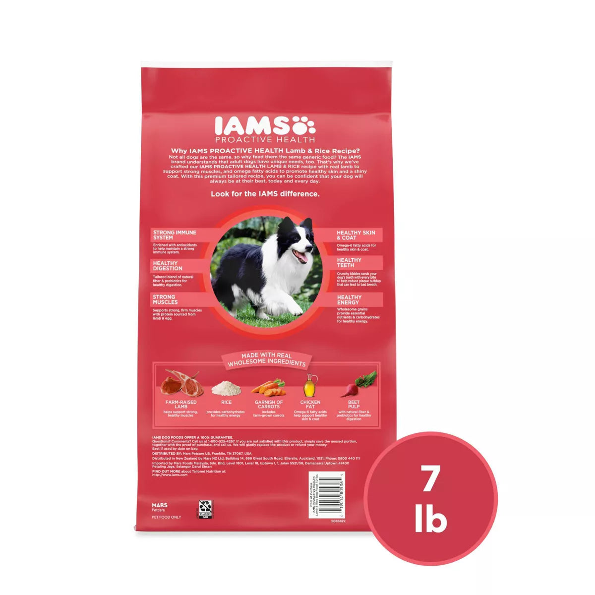 IAMS Proactive Health Minichunks Dry Dog Food with Lamb and Rice - Premium Nutrition for Happy, Healthy Dogs