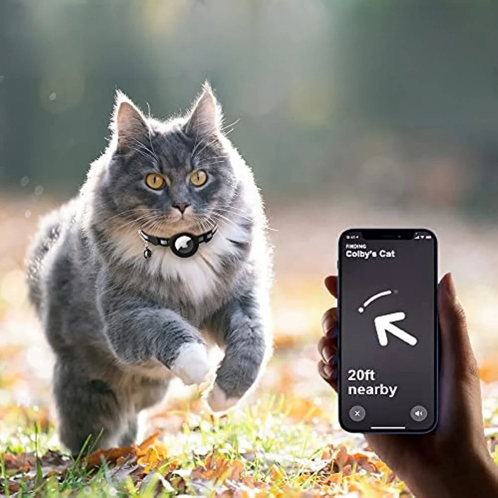 Ensure Your Cat's Safety with Our GPS Tracking Collar - Quick-Release Fastener & Reflective Design for Nighttime Visibility