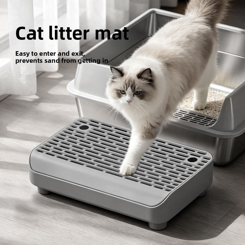 Double-Layer Open Cat Litter Tray