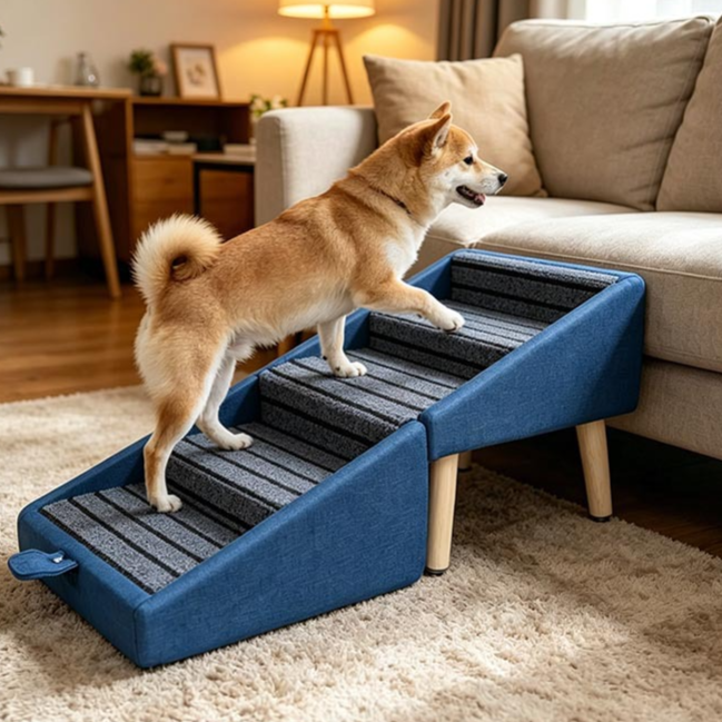 Pine Wood Pet Steps