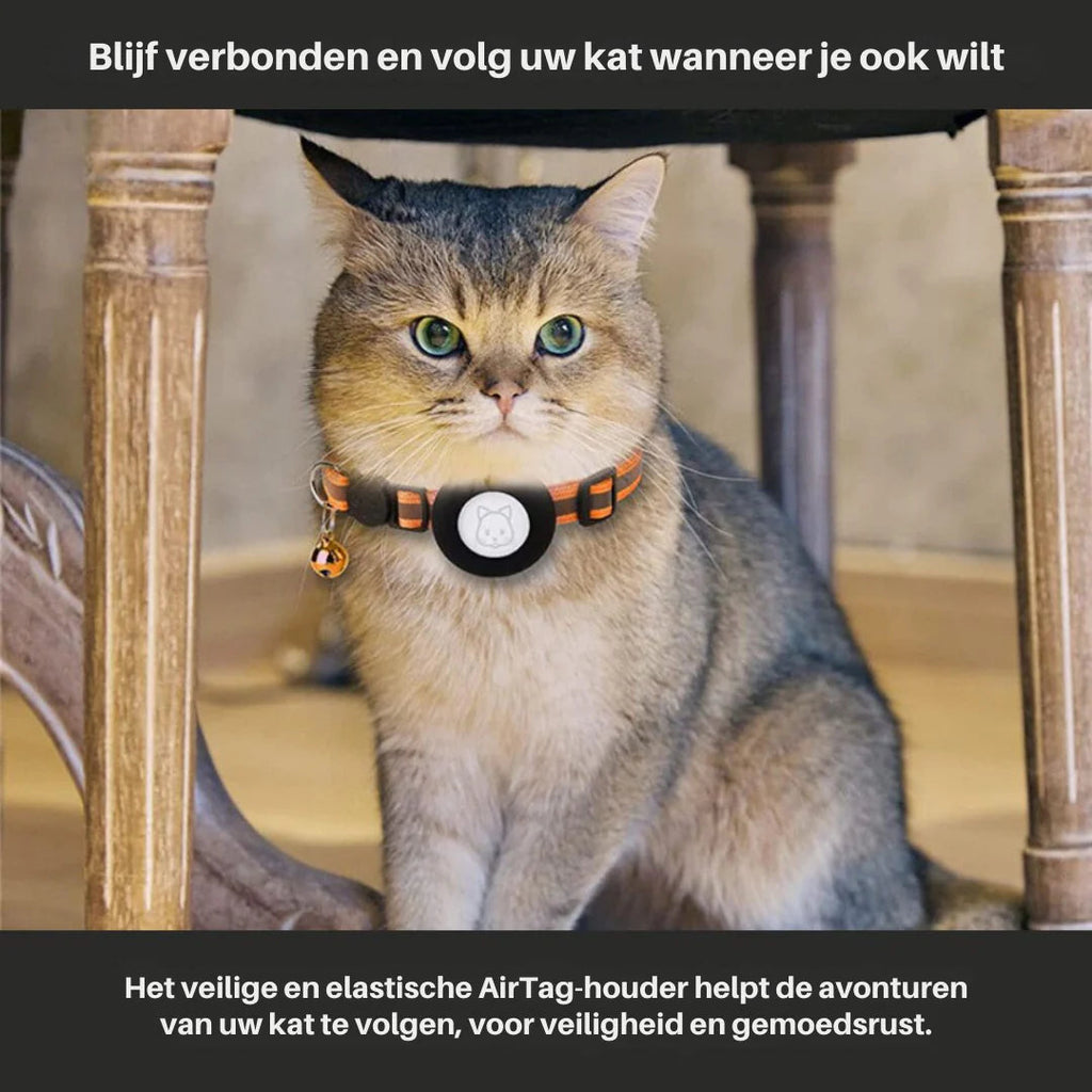 Ensure Your Cat's Safety with Our GPS Tracking Collar - Quick-Release Fastener & Reflective Design for Nighttime Visibility