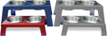 Elevate Your Pet's Dining Experience with Our Premium Anodized Aluminum Feeder - Stylish Metallic Gray Dog and Cat Bowls