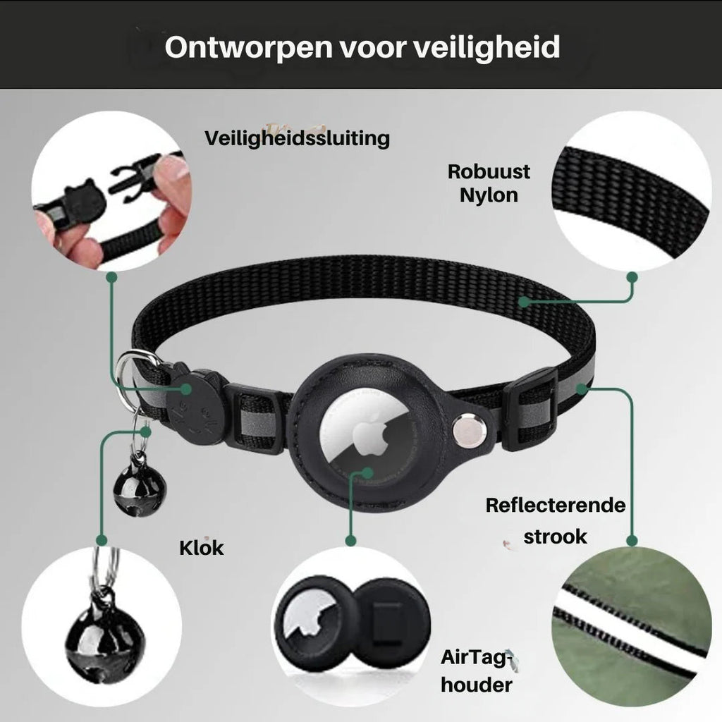Ensure Your Cat's Safety with Our GPS Tracking Collar - Quick-Release Fastener & Reflective Design for Nighttime Visibility
