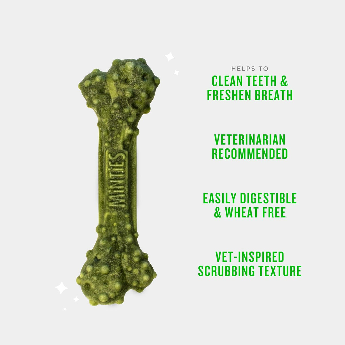 Delicious Mint Dental Chews for Large Dogs - 20 Count for Fresh Breath and Healthy Teeth