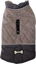 Cozy Reversible Dog Coat for Small Breeds with Dual Leash Openings - Perfect for Winter Adventures
