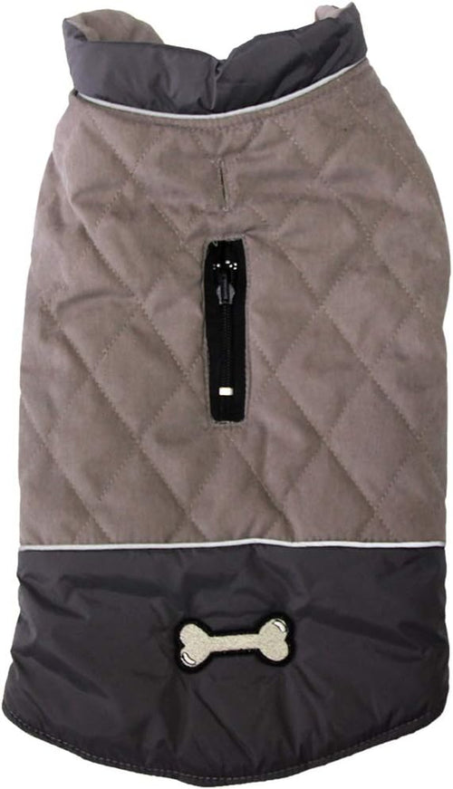 Cozy Reversible Dog Coat for Small Breeds with Dual Leash Openings - Perfect for Winter Adventures