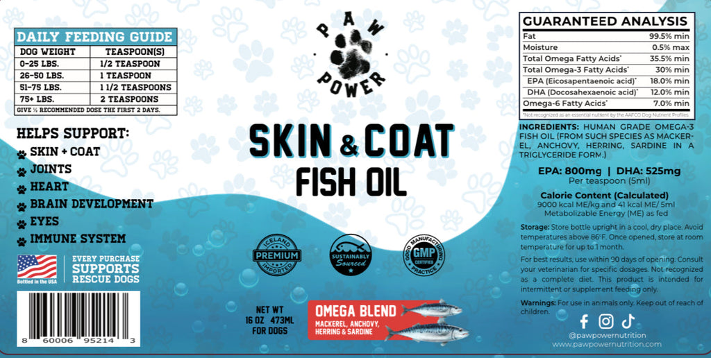 Dawg Health Skin & Coat Omega-3 Fish Oil for Dogs