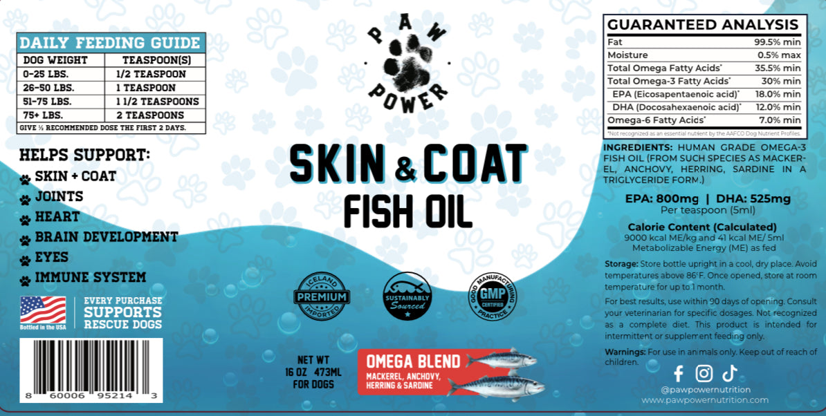 Dawg Health Skin & Coat Omega-3 Fish Oil for Dogs