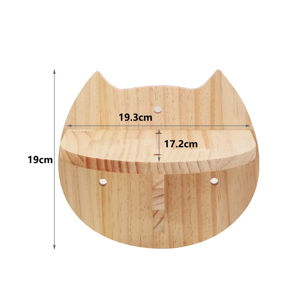 Elevate Your Cat's Playtime with Our Stylish Wall Climbing Shelf: A Multi-Functional Ladder, Scratching Post, and Cozy Bed!