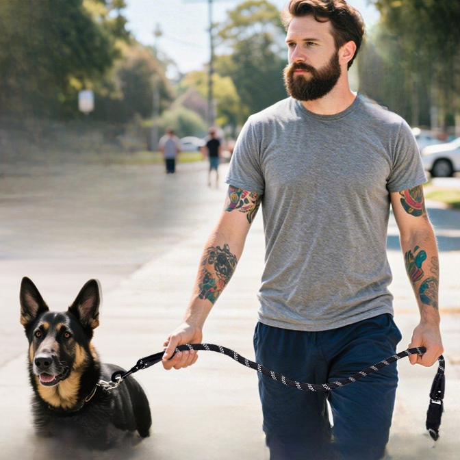 Reflective Nylon Dog Leash, 150 cm