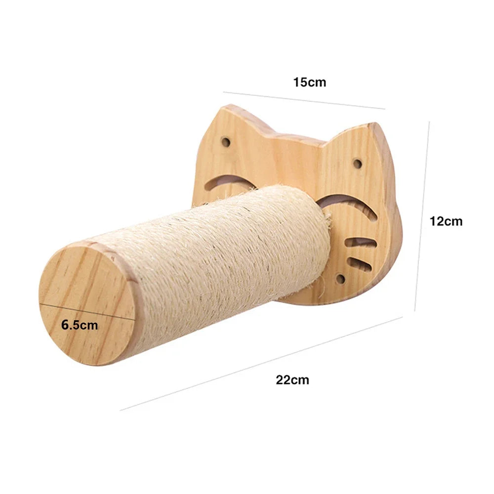 Elevate Your Cat's Playtime with Our Stylish Wall Climbing Shelf: A Multi-Functional Ladder, Scratching Post, and Cozy Bed!
