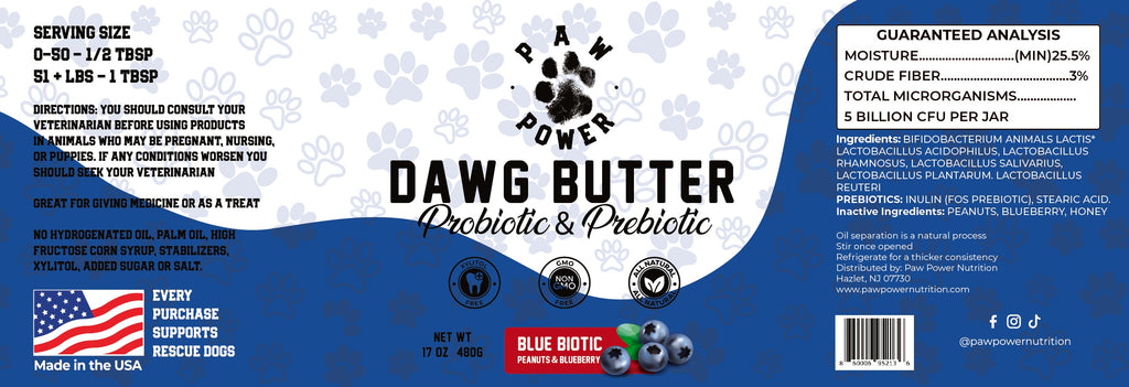Dawg Butter Blue Biotic Peanut Butter Dog Treat