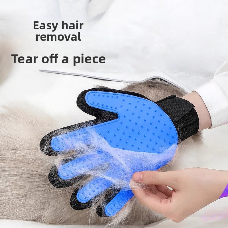Pet Hair Removal Grooming Gloves