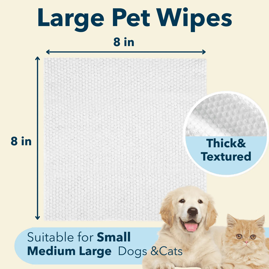 Plant-Based Dog & Cat Grooming Wipes – Gentle & Compostable Pet Wipes