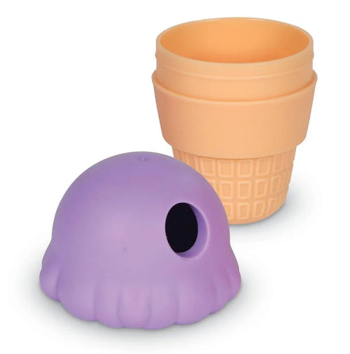 Brightkins Ice Cream Treat Dispenser: Engaging Dog Toy for Small & Medium Pups to Chew and Play