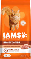IAMS Proactive Health Chicken Dry Cat Food - 7 lb Bag for Happy, Healthy Adult Cats