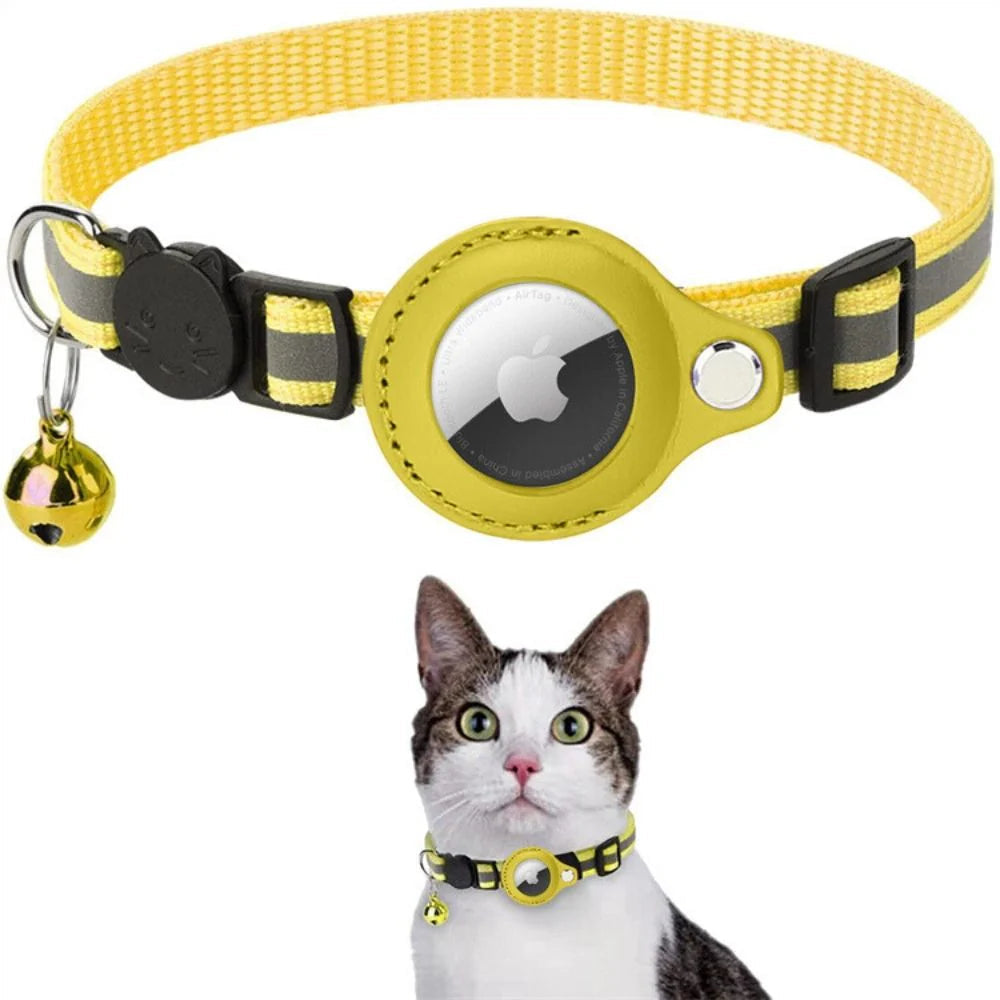 Ensure Your Cat's Safety with Our GPS Tracking Collar - Quick-Release Fastener & Reflective Design for Nighttime Visibility
