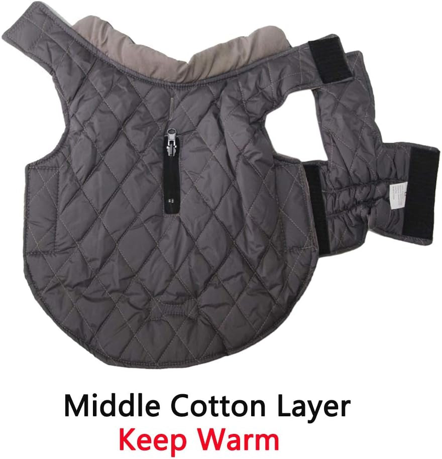 Cozy Reversible Dog Coat for Small Breeds with Dual Leash Openings - Perfect for Winter Adventures