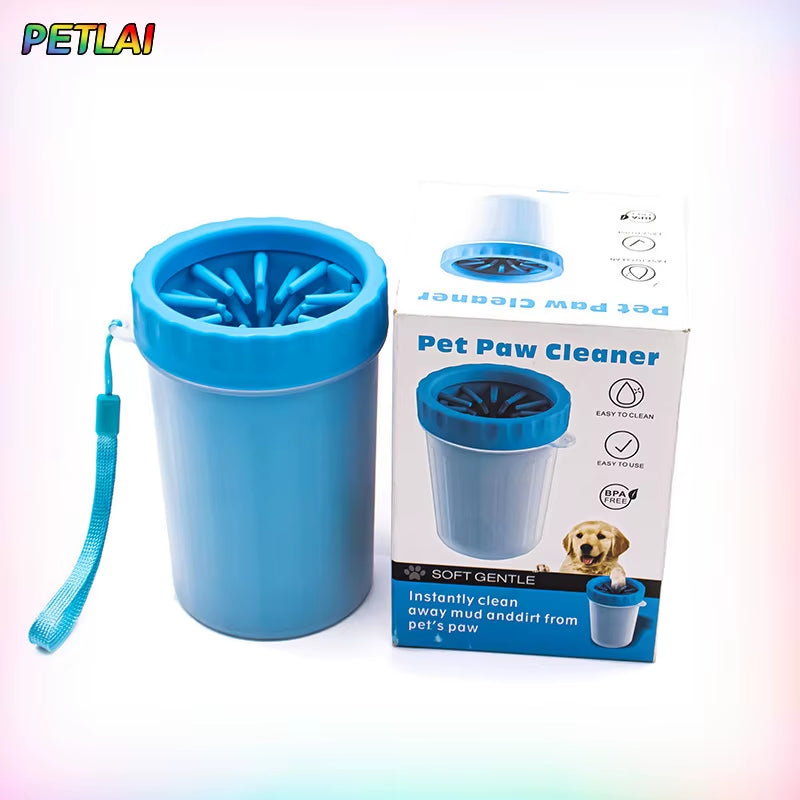 Dog Paw Cleaner Foot Rotate Deep Wash Cup Housebreak Cat Paw Cleaning Cup Cleaning Dirty Mud Automatic Pet Foot Paw Washing Cup