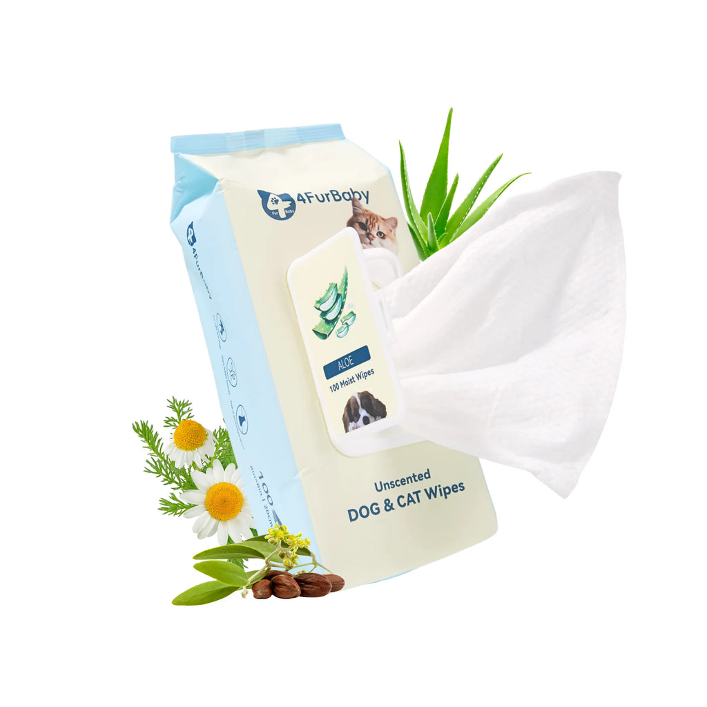 Plant-Based Dog & Cat Grooming Wipes – Gentle & Compostable Pet Wipes